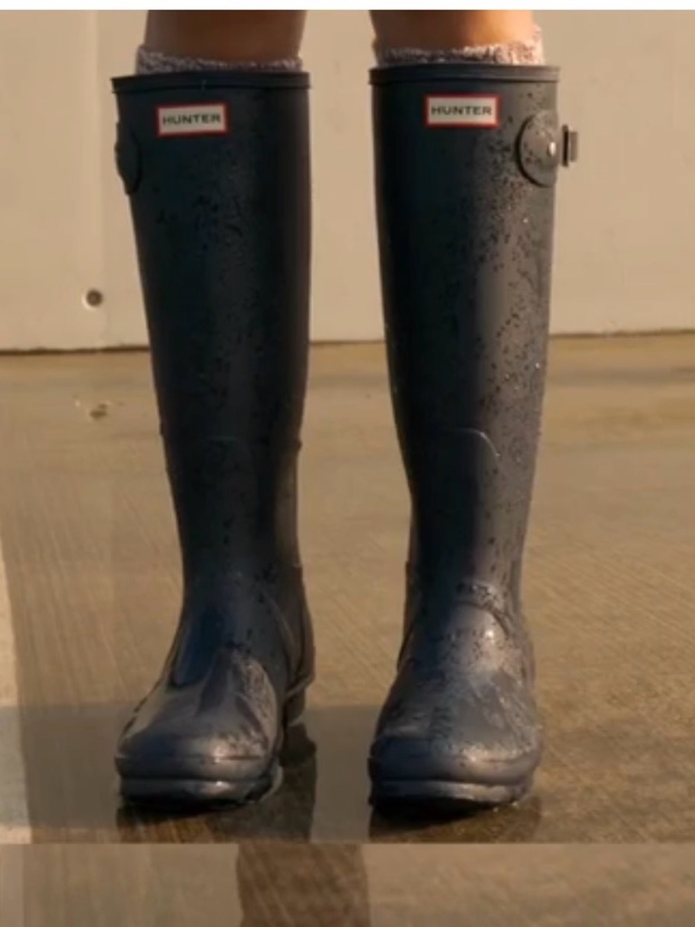 Hunter Tall Rain Boots in Olive Dark Green